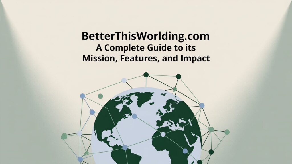 BetterThisWorlding.com A Complete Guide to Its Mission, Features, and Impact