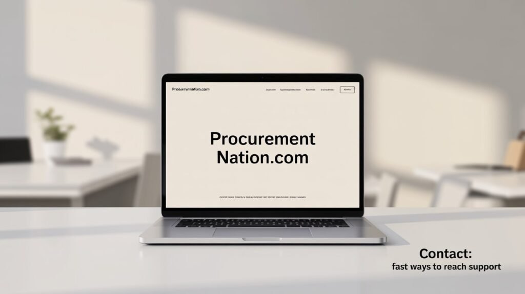 ProcurementNation.com Contact Fast Ways to Reach Support