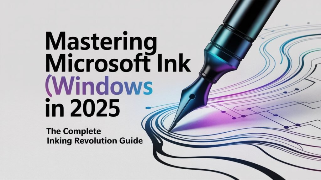 Mastering Microsoft Ink (Windows Ink) in 2025 The Complete Inking Revolution Guide